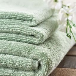 DDECOR Live Beautiful Green Cotton 625 GSM Bath Towel - Set of 1-image-23