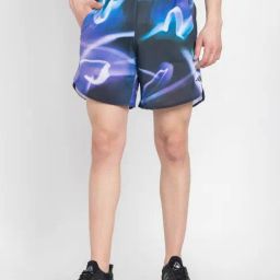 Adidas Purple Regular Fit Printed Sports Shorts-image-26