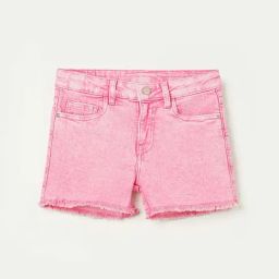 Fame Forever by Lifestyle Kids Fuchsia Pink Cotton Relaxed Fit Shorts-image-76