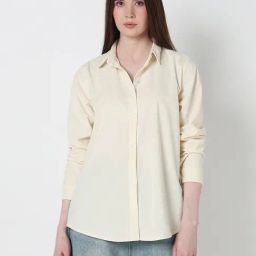 Showoff Beige Relaxed Fit Shirt-image-84