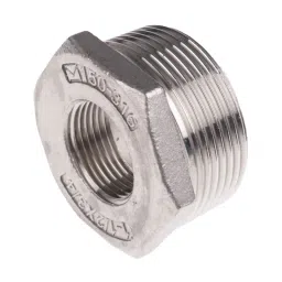 RS PRO SS Pipe Fitting Hexagon Bush 1-1/2 inch x 3/4 inch Male x Female Model No 4993603-7