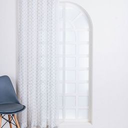 Parda Online Grey Sheer Long Door Curtain-41
