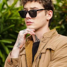 Resist Eyewear Black Wayfarer uv protected Unisex Sunglasses-image-21
