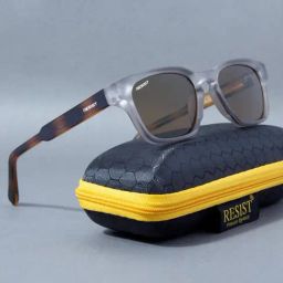 Resist Eyewear Brown Wayfarer uv protected Unisex Sunglasses-40