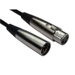 RS PRO Male 3 Pin XLR to Female 3 Pin XLR Cable Black 20 m, 1924440-image-95