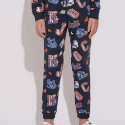 Jack & Jones Junior Boys Navy Blazer Printed Joggers-picture-19