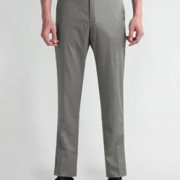 Arrow Grey Slim Fit Texture Trousers-picture-48