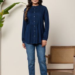 ARAVALII Print Ethnic Shirt Style Top-image-69