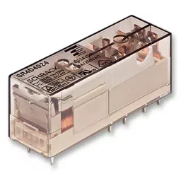 SCHRACK - TE CONNECTIVITY SAFETY RELAY, DPST-NO/NC, 12VDC, 8A, THT, SR4D4012-18