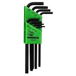 Bondhus ProGuard Tamper Resistant TORX L-Wrenches Protanium Steel TR9 to TR40 Size, 32434 (Set of 8)-picture-22