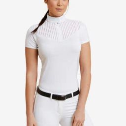 FOUGANZA Snow White Plain Horse Riding Polo Shirt-image-81