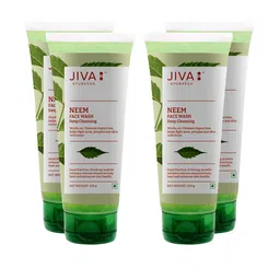Jiva Set Of 4 Neem Face Wash Deep Cleanses & Controls Acne-100g Each-15