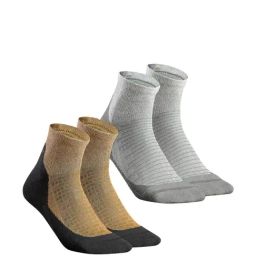 Quechua by Decathlon Multicolor Blend Textured Socks Pack of 2 ( UK 2.5-5 EU35-38 )-picture-19