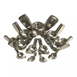 Mec Wing Butterfly Nut Stainless Steel Assortment Kit, MEC0024 (Pack of 45 Pcs)-45