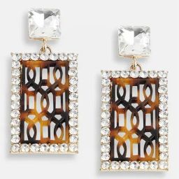 Sohi Gold Plated Party Designer Stone Drop Earrings-47
