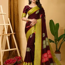 LeeliPeeri Designer Zari Saree-image-46