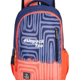 Nasher Miles Psychology Blue & Orange Printed Laptop Backpack-46