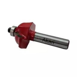 AKARI Router Roman Ogee Bit 8 mm Shank Size Red & Chrome for Routing in Wood, RB-45-10
