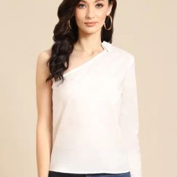 DODO & MOA White Cotton Regular Fit Top-picture-46