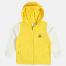 Miniklub Boys Yellow Color Block Regular Fit Jacket-13