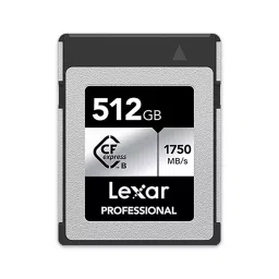 Lexar Professional CFexpress Type B Memory Card 512 GB Upto 1750 Mbps Read & 1300 Mbps Write Speed, SILVER-10