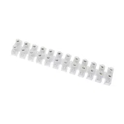 Rpi Shop Terminal Barrier Block 10A 12 Position Dual Row Type H Wire Connector Pack of 1 (White) image 2