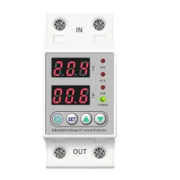 amiciSmart Voltage Protector 80 Amp 220 V Single Phase with Adjustable Over/Under Voltage & Overload Protection, Auto Reconnect & LED Display, 1xOVER-VOL-80A-11