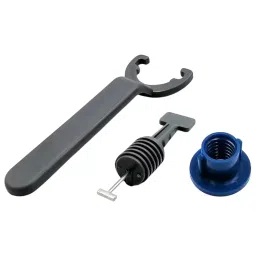 FLAMINGO ENTERPRISE 50 Pcs Tile Leveling System Clips with Special Wrench 71 cm Length Non-Magnetic Blue, FM-251-48