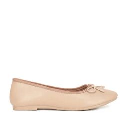 Bata Women's Beige Flat Ballets-image-98