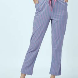 Dreamz by Pantaloons Blue Cotton Striped Pyjamas-image-36