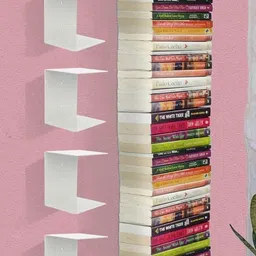 Heavy Duty Metal Wall Mounted Book Shelves-40