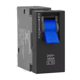 Legrand Modular MCB Allzy 10 Amp 1 Module Matt Black, 6812 57-14