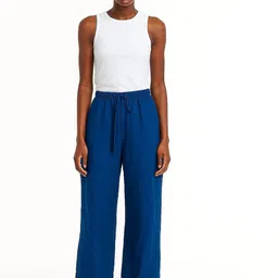 Lounge Dreams Women Relaxed Mid-Rise Linen Trouser-picture-29