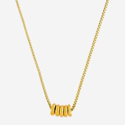Kushal's Fashion Jewellery Gold-Plated Contemporary Pendant With Chain-picture-41