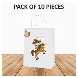 Untumble Cowboy Gift Bags Pack Of 10 - White-picture-22