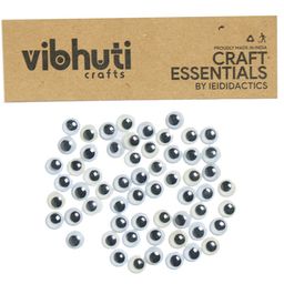 Vibhuti Crafts Googly Eyes - Pack of 100, 7 mm | Wiggle Eyes for DIY Projects-16