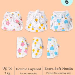 BASIC Muslin Langot Pack of 6 Incredibly Soft, Gentle Langot for Baby up to 7 kg-7