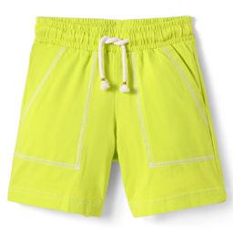UCB Cotton Knit Above Knee Length Shorts - Limegreen-image-18