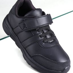 Pine Kids School Shoes with Velcro Closure - Black-image-97