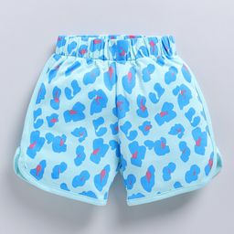 FUN A2Z Cotton Sinker Abstract Printed Shorts - Light Blue-image-85