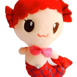 Tickles Mermaid Soft Doll Stuffed Plush Toy for Kids Girls Birthday Gifts (Color: Red Size: 20 cm)-62