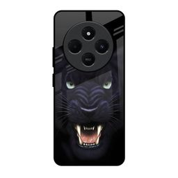 QRIOH Angry Black Leopard Printed Redmi 14C 5G Impact Resistant Back Case-14
