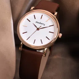 DressBerry Women Dial & Leather Straps Analogue Watch-19