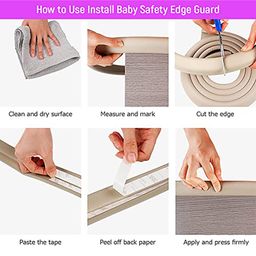 Safe-O-Kid 5 Meter Edge Guard Strip - White image 5