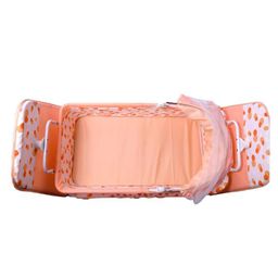 Infanto Twinkle 2 in 1 Portable Baby Cradle Bassinet, Jhula, Totil, Palna, with Large Storage Basket, Foldable, Smooth swing bearing , Breathable Net Cover - CC38 -ORANGE image 5