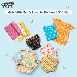 SuperBottoms Newborn UNO Cloth Diaper Combo with Magic Pad & Booster Pad - Reusable, Adjustable (Fruit Burst) image 5