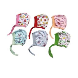 GARCY Unisex Kids Set of 6 Multicolor Cotton Dori Caps-19