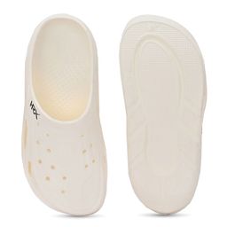HRX by Hrithik Roshan Men White Self Design Clogs image 2