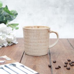 JCPL Brown Printed Ceramic Glossy Mug-image-5