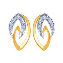 P.C. Chandra Jewellers 14 kt Gold & Diamond Earrings-picture-4